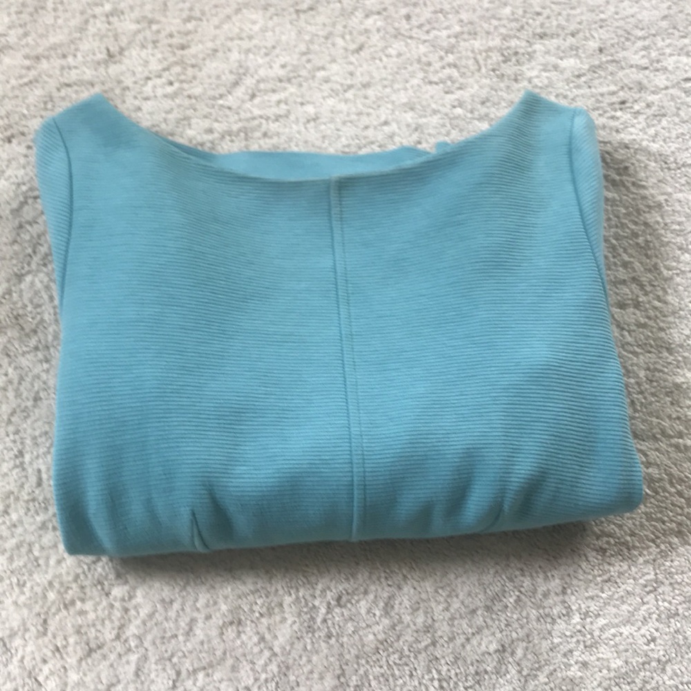 Boden Aurelia Ottoman Ribbed Textured Sheath Dress US 8L Blue - Picture 12 of 13